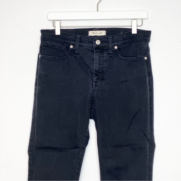 Madewell 9” High Rise Skinny Black Denim Jeans size 28 - Picture 3 of 15